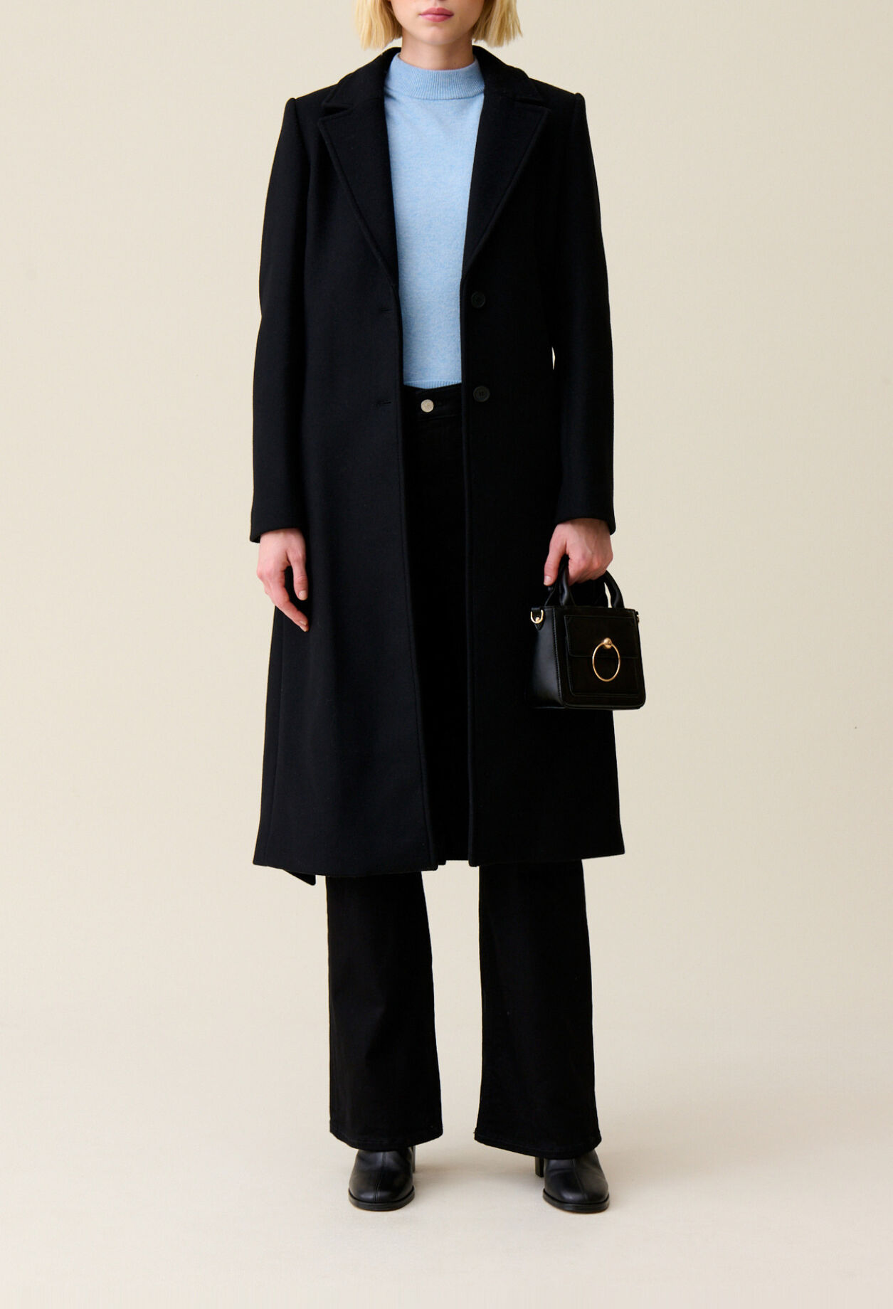 Manteau long ceinture