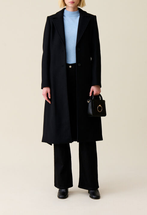 Manteau long ceinture