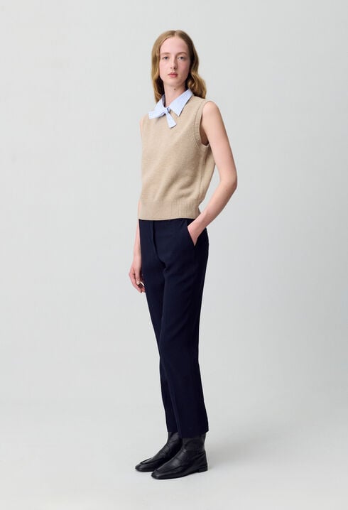 Pantalon tailleur cigarette