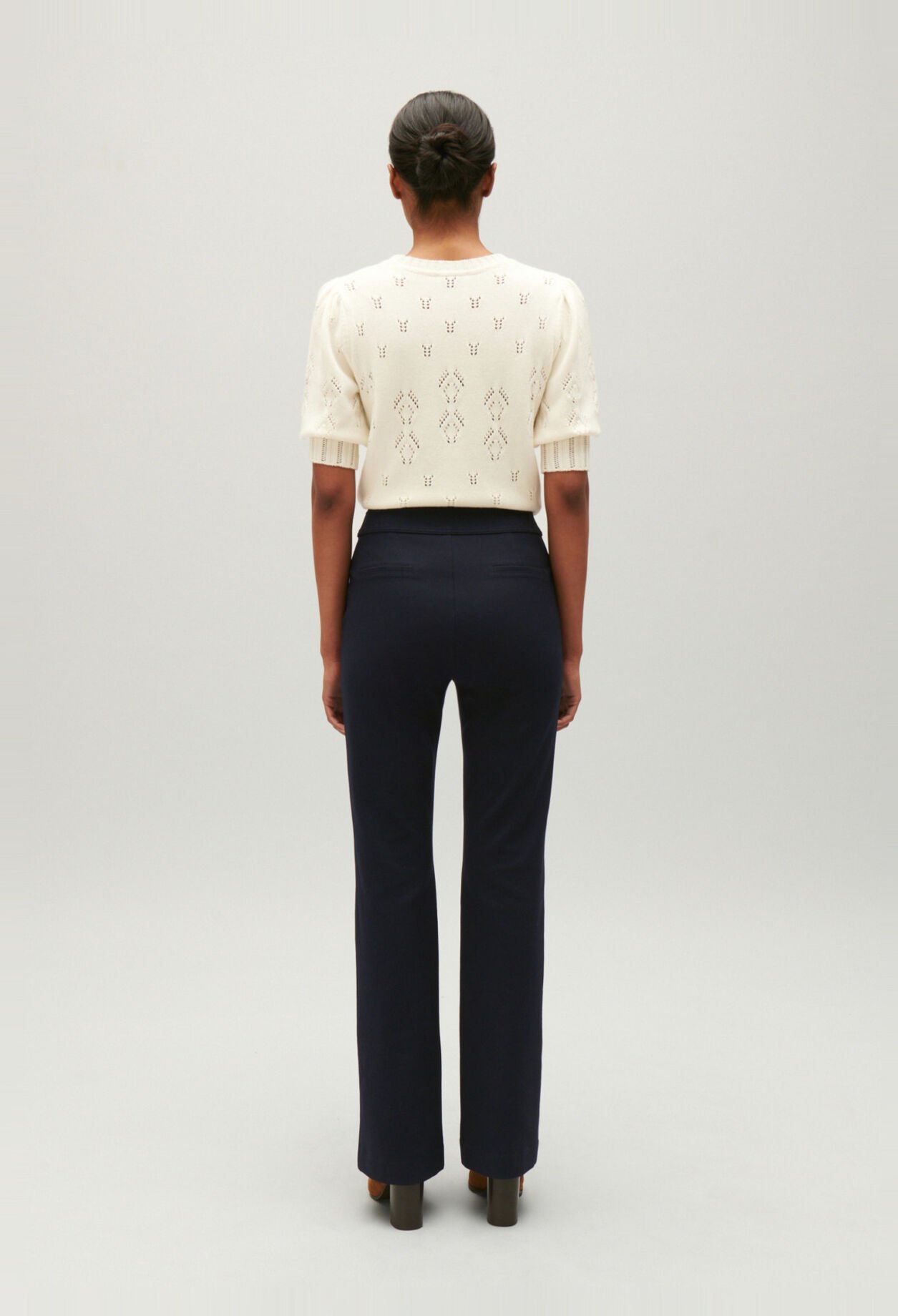 Pantalon tailleur bleu marine