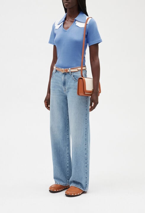 T-shirt polo manches courtes