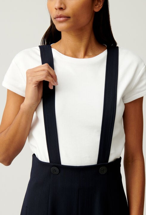 Pantalon bretelles marine