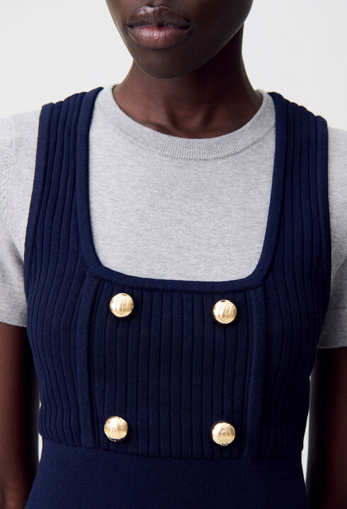 Robe maille courte tshirt
