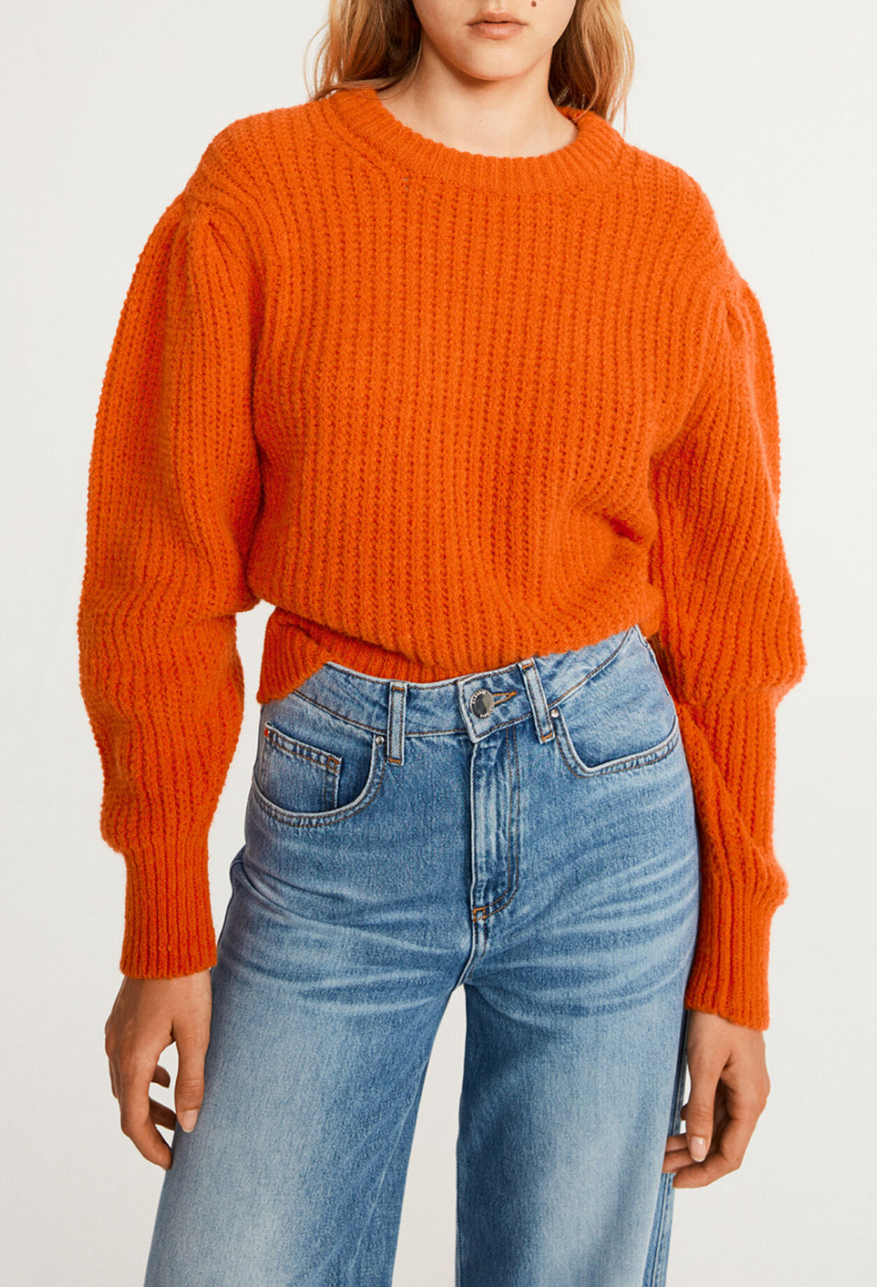 Pull en maille chinée