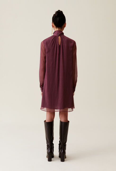 Robe fluide col lavalli&egrave;re