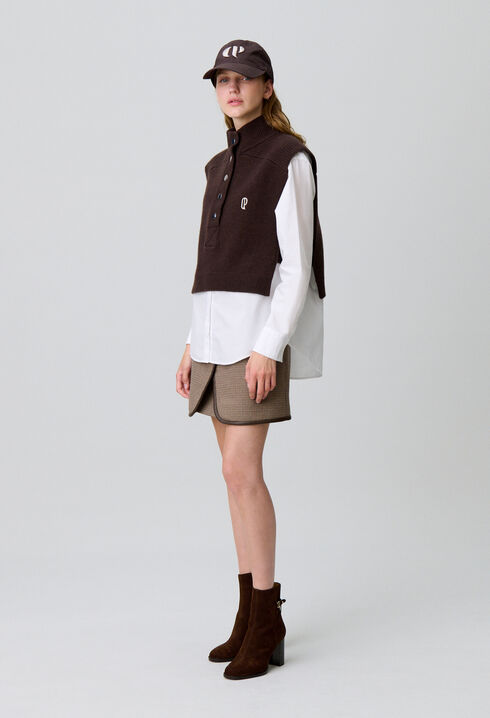 Col maille sans manches