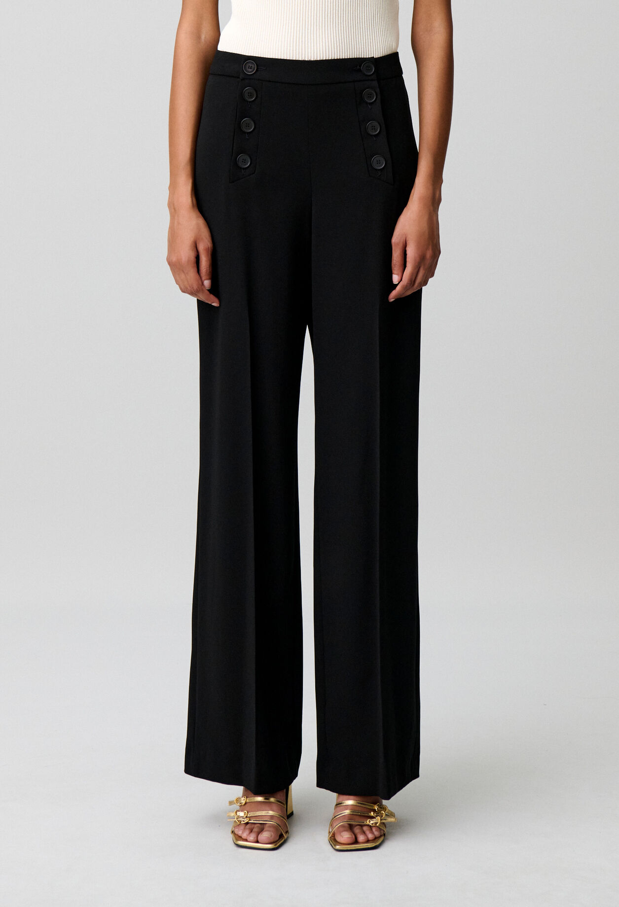 Pantalon &agrave; pont