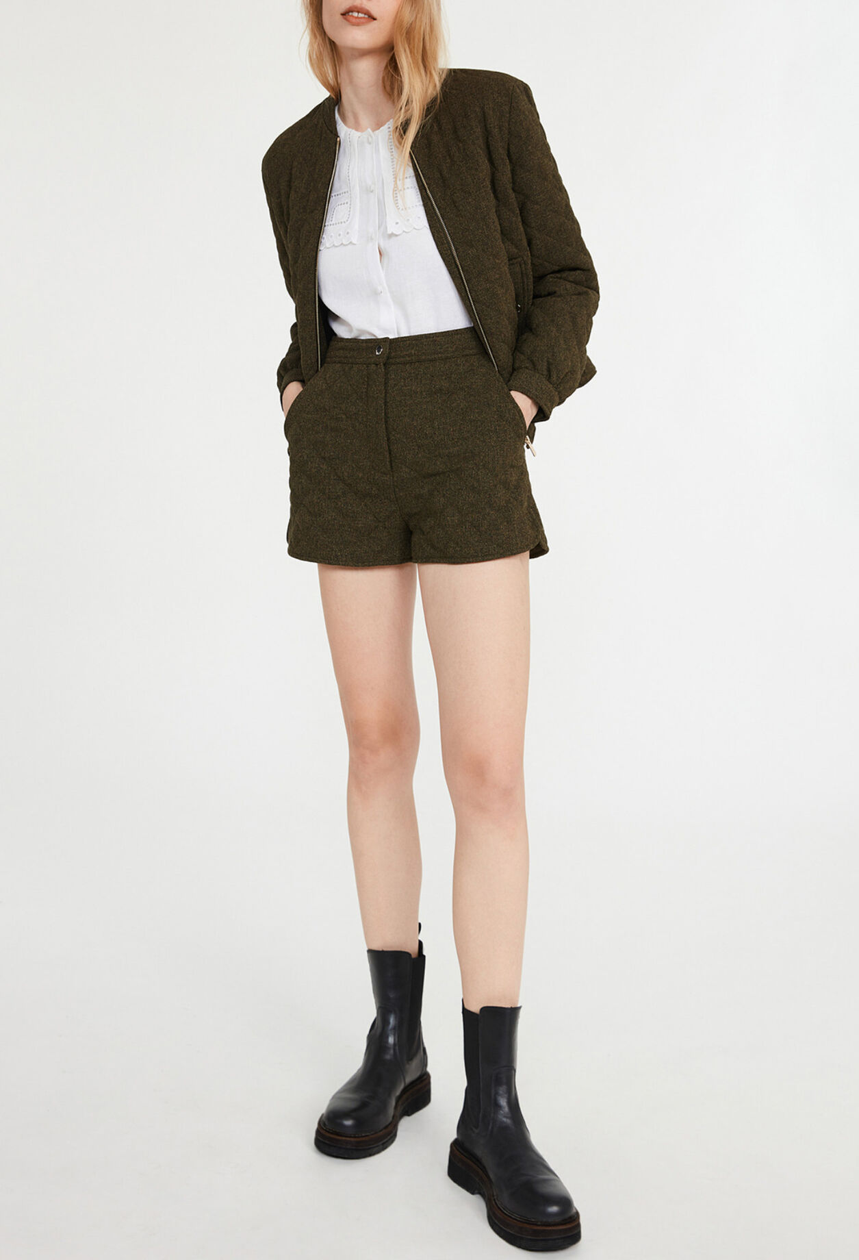 Short matelass&eacute;