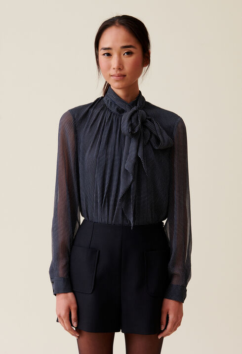 Short taille haute noir