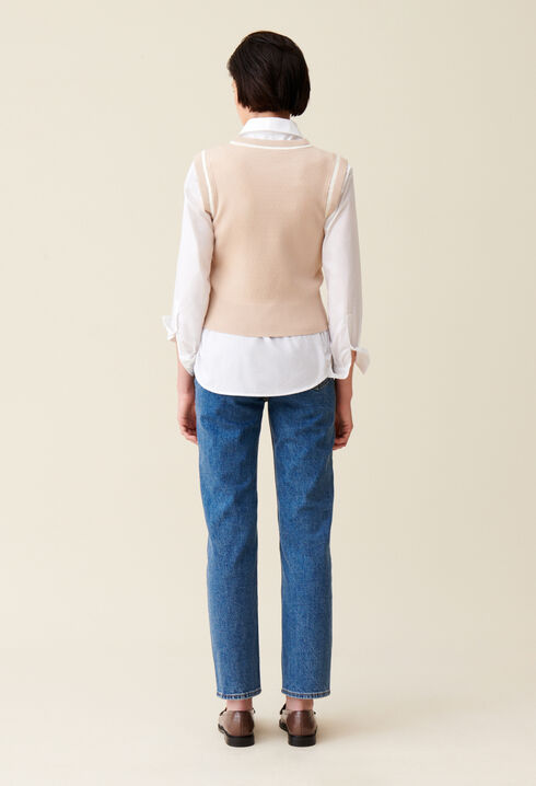 Pull maille rayures