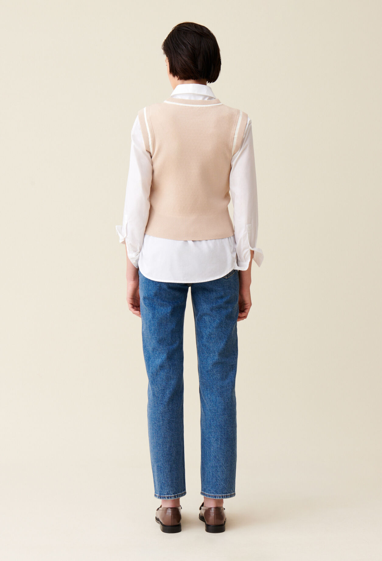 Pull maille rayures