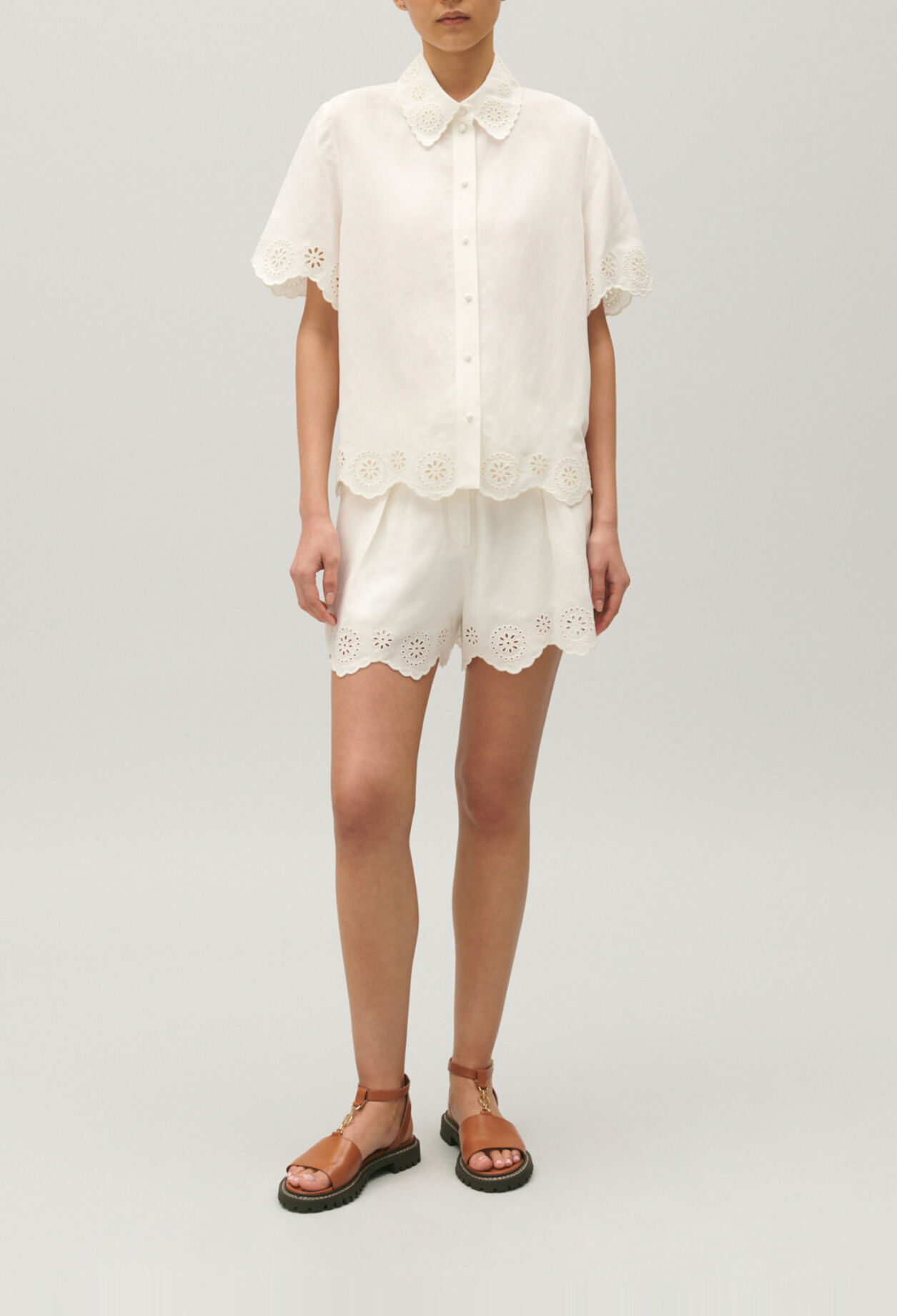 Chemise broderie anglaise
