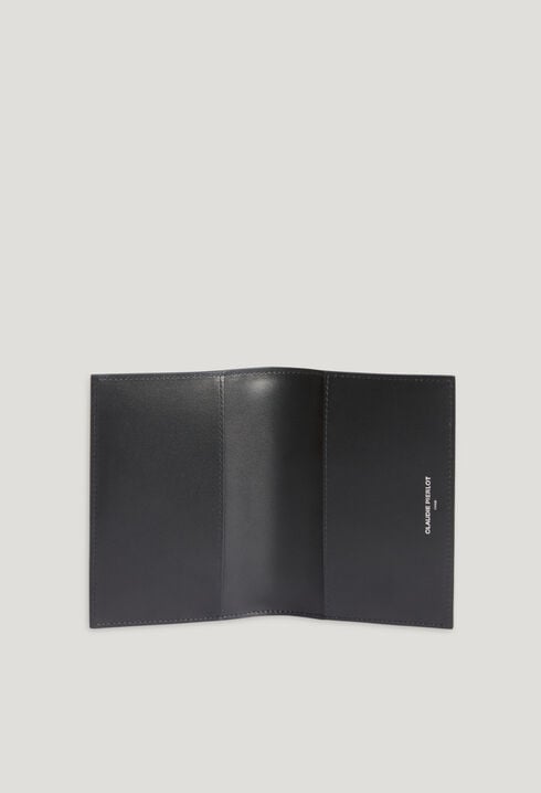 Protège passeport monogramme marine