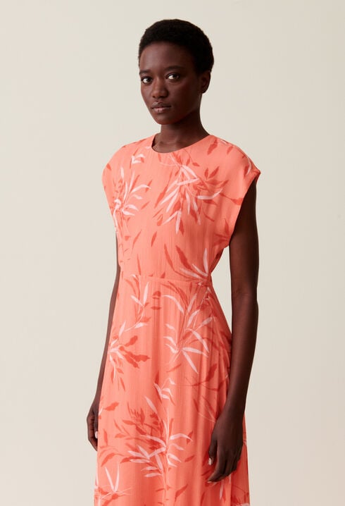 Robe longue fluide imprimée