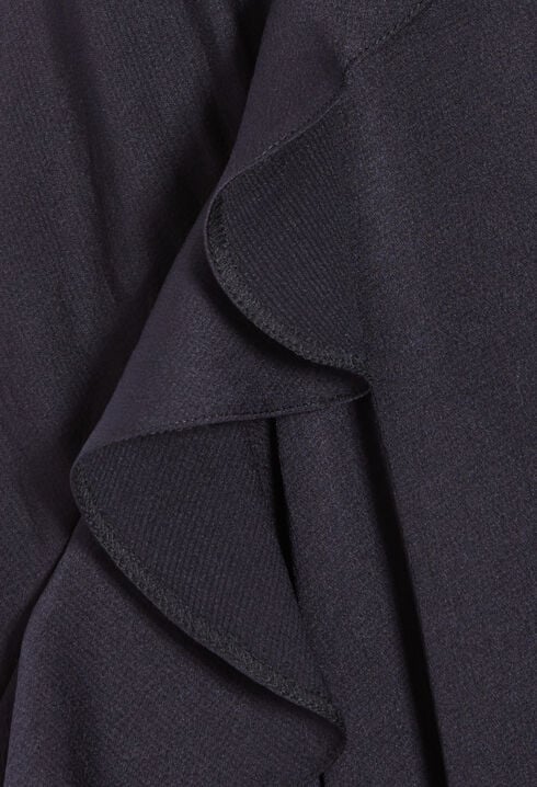 Robe courte volants marine