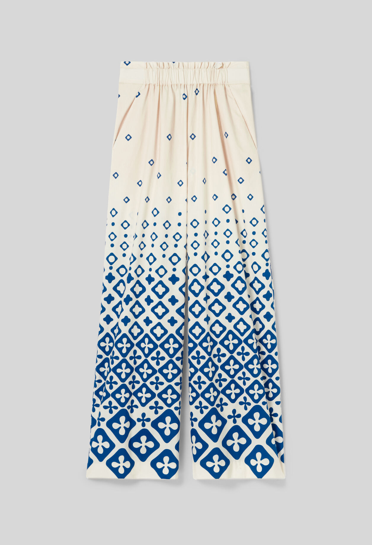 Pantalon large fluide imprimé