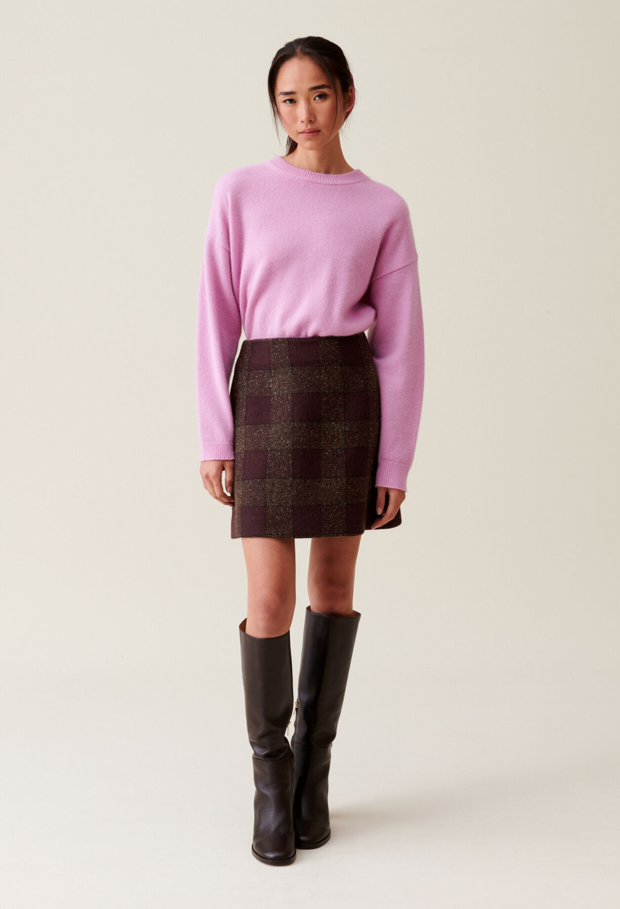 Jupe en maille courte new arrivals