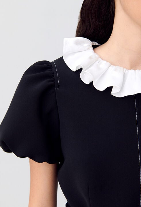 Robe courte col