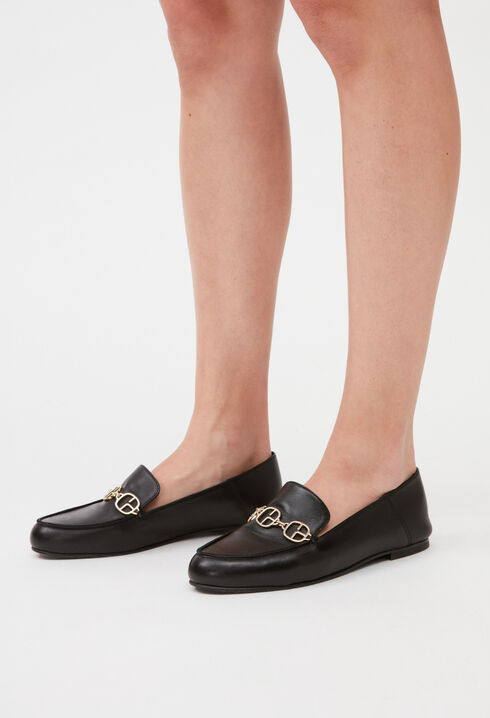Mocassins cuir noir