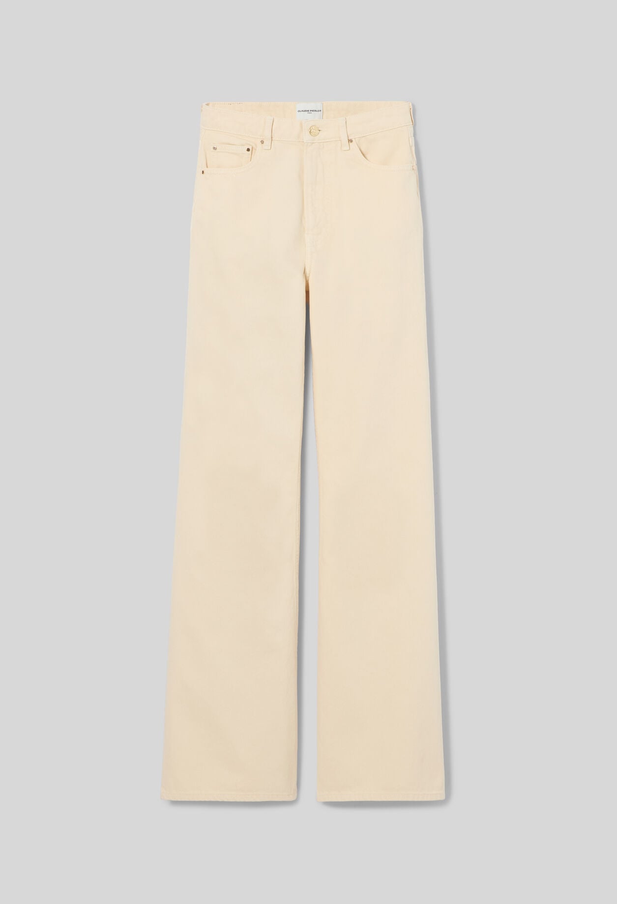 Jean flare denim taille haute
