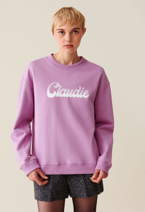 Sweatshirt ample imprimé Claudie