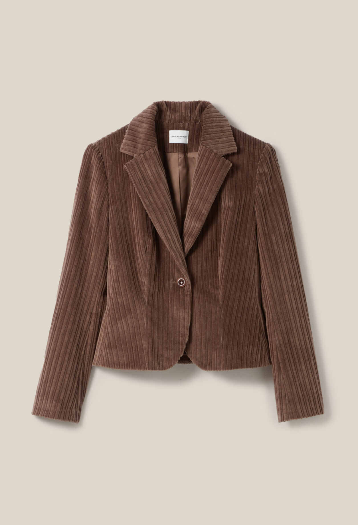 Veste velours cintrée