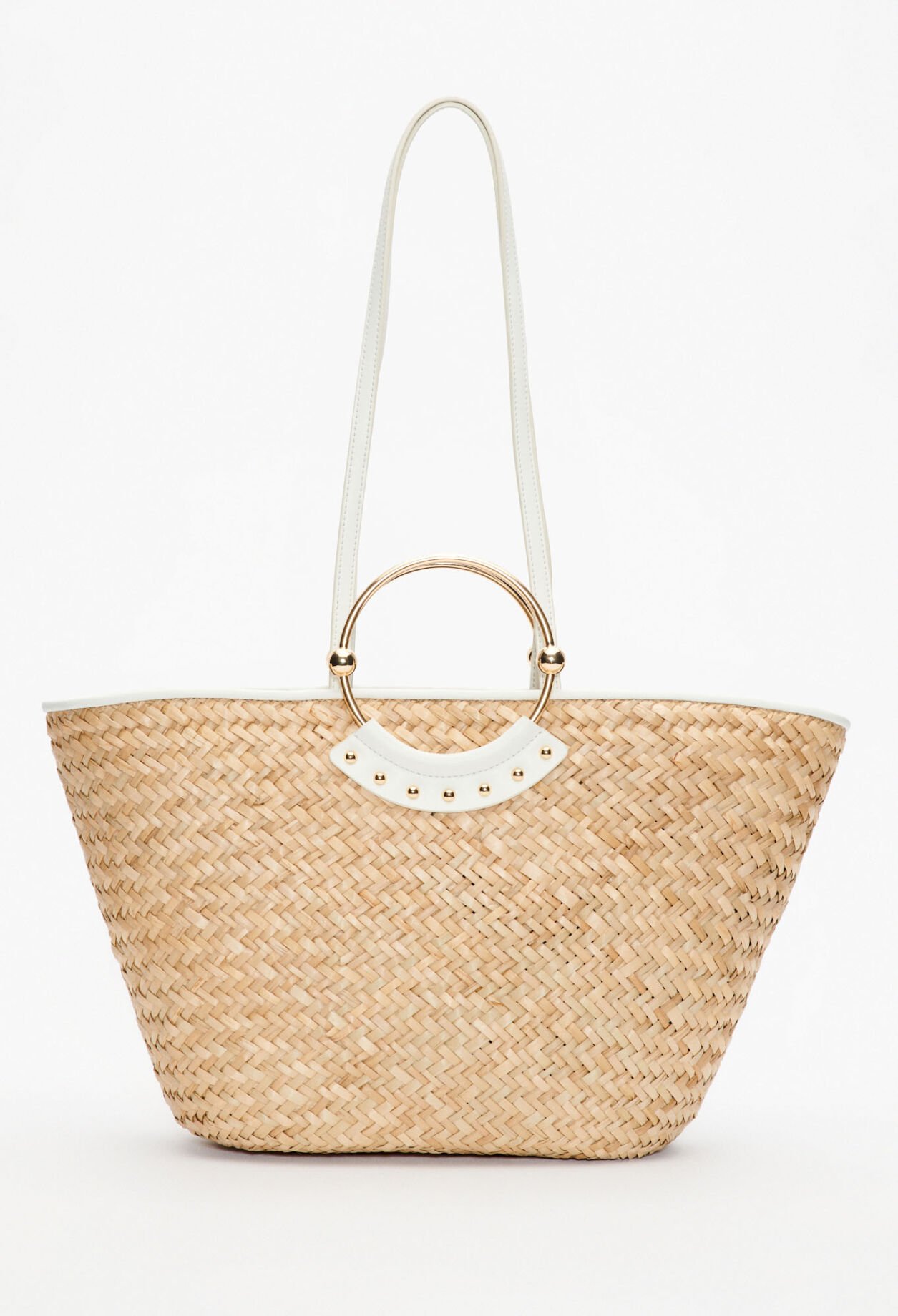 Grand panier de paille