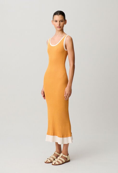 Robe longue maille