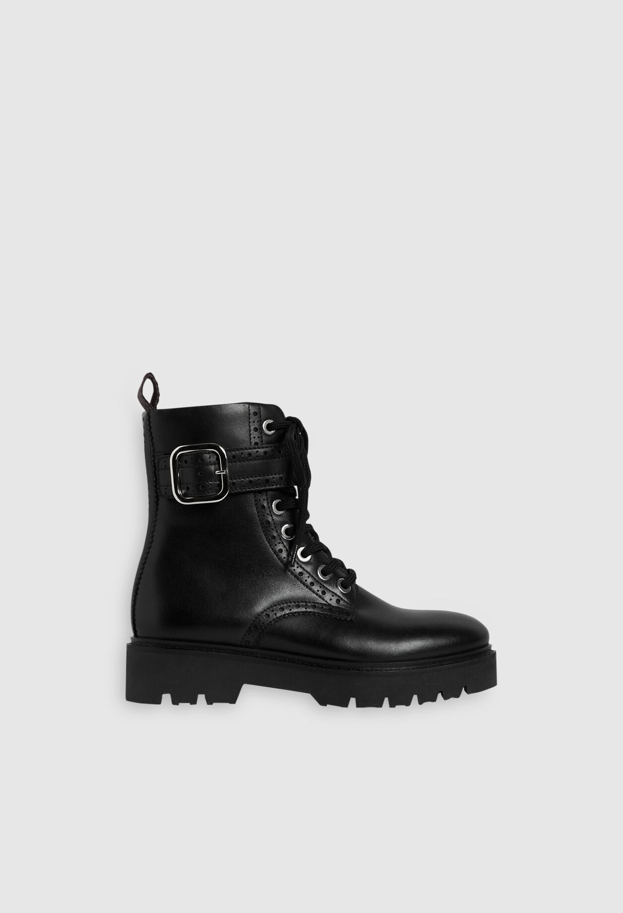 Boots à lacets en cuir responsable