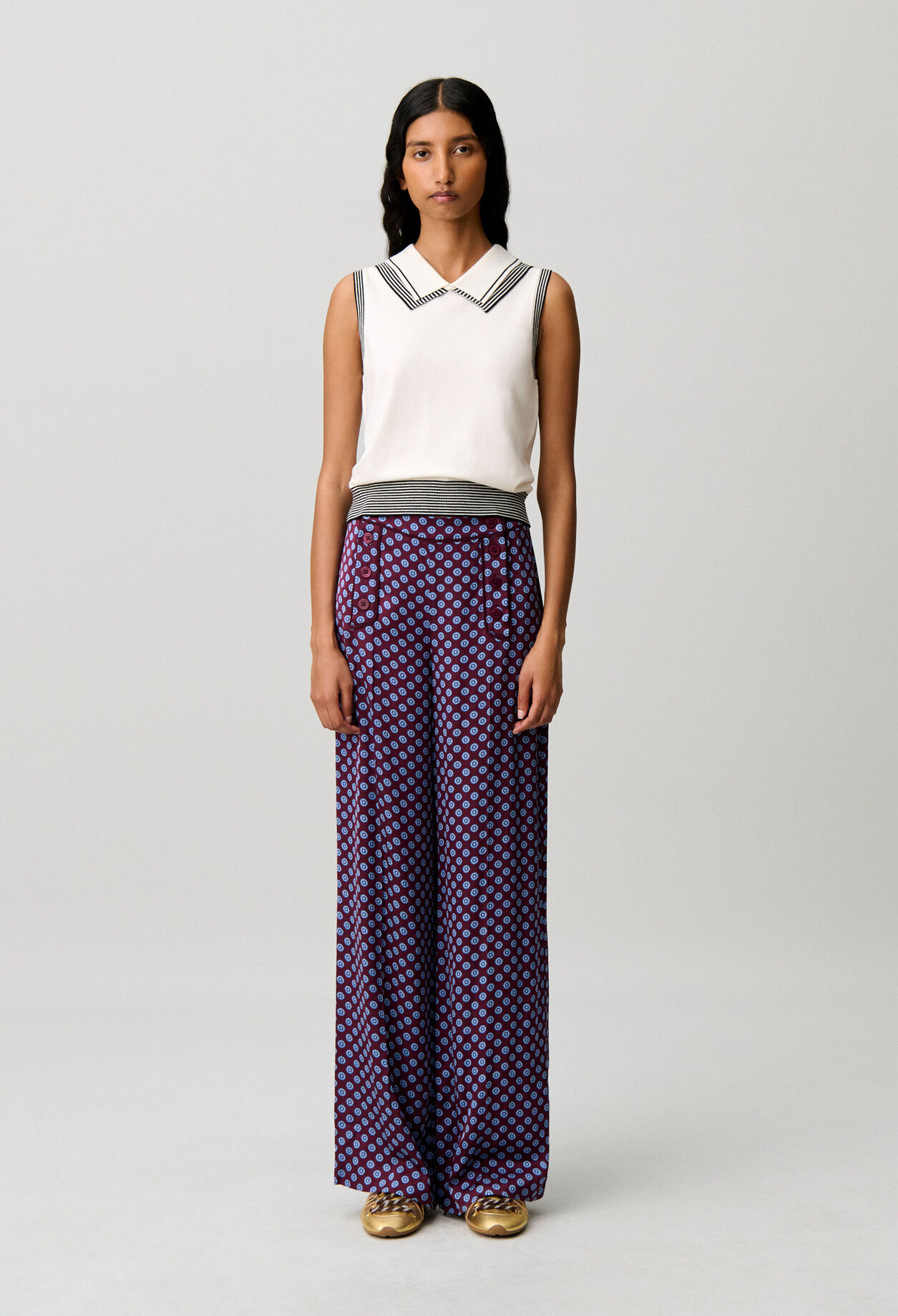 Top maille ray&eacute;
