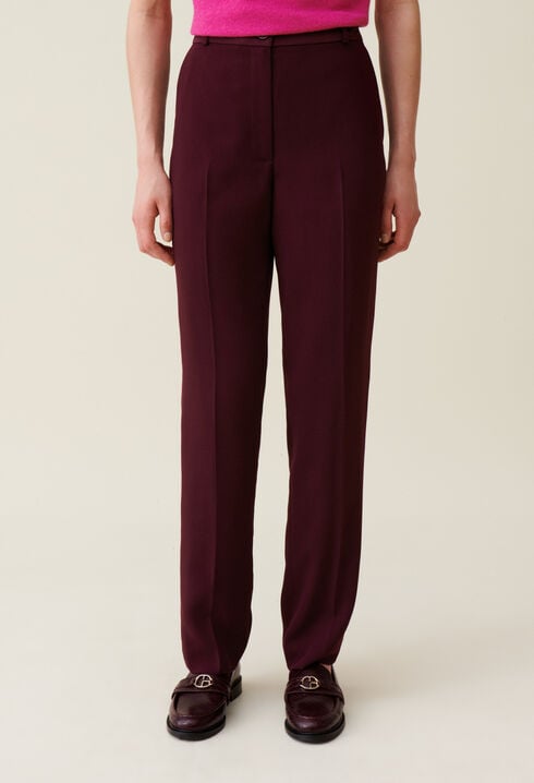 Pantalon tailleur coupe cigarette