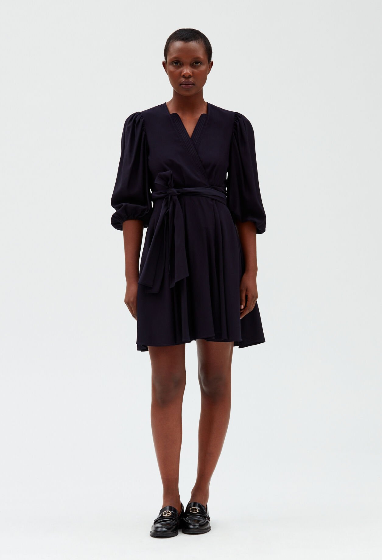 Robe porte-feuille marine