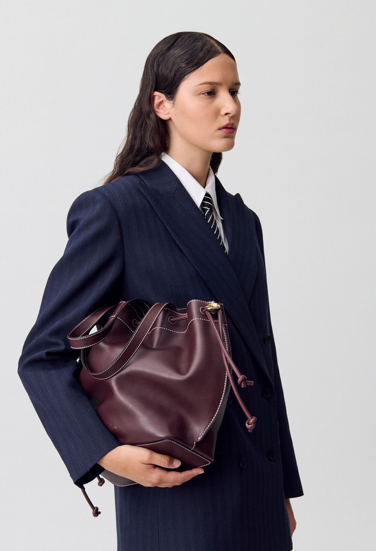 Sac cabas cuir lisse