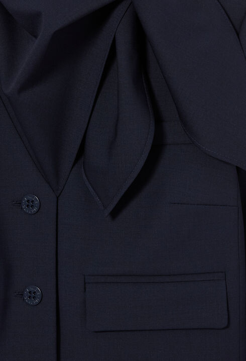 Veste boite laine m&eacute;lang&eacute;e