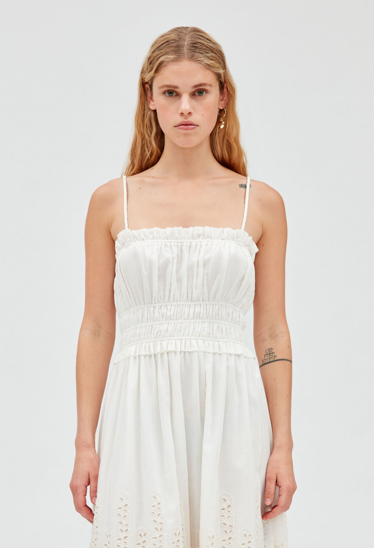 Robe midi écrue