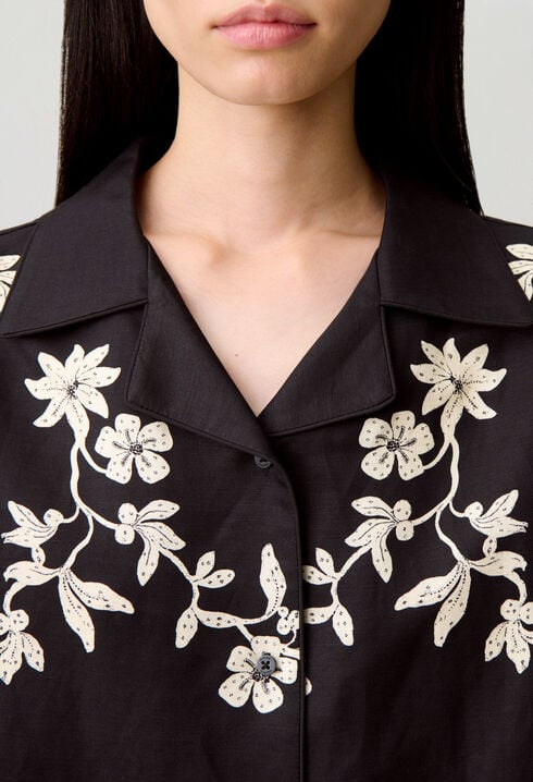 Chemise fleurs