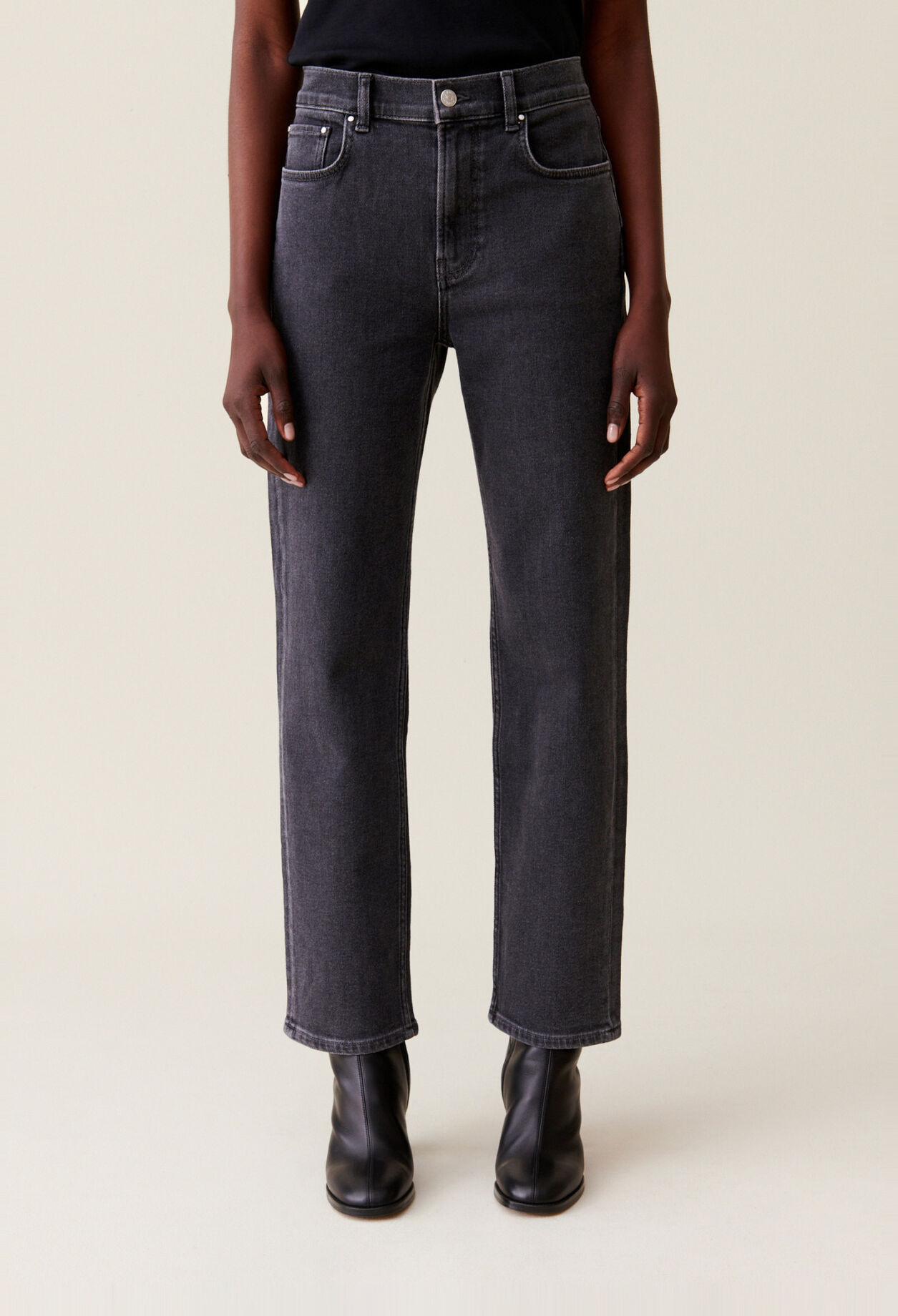 Jean Toto slim gris anthracite