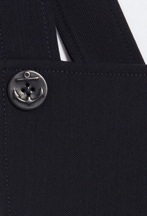 Robe courte bretelles marine