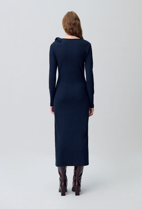 Robe longue maille