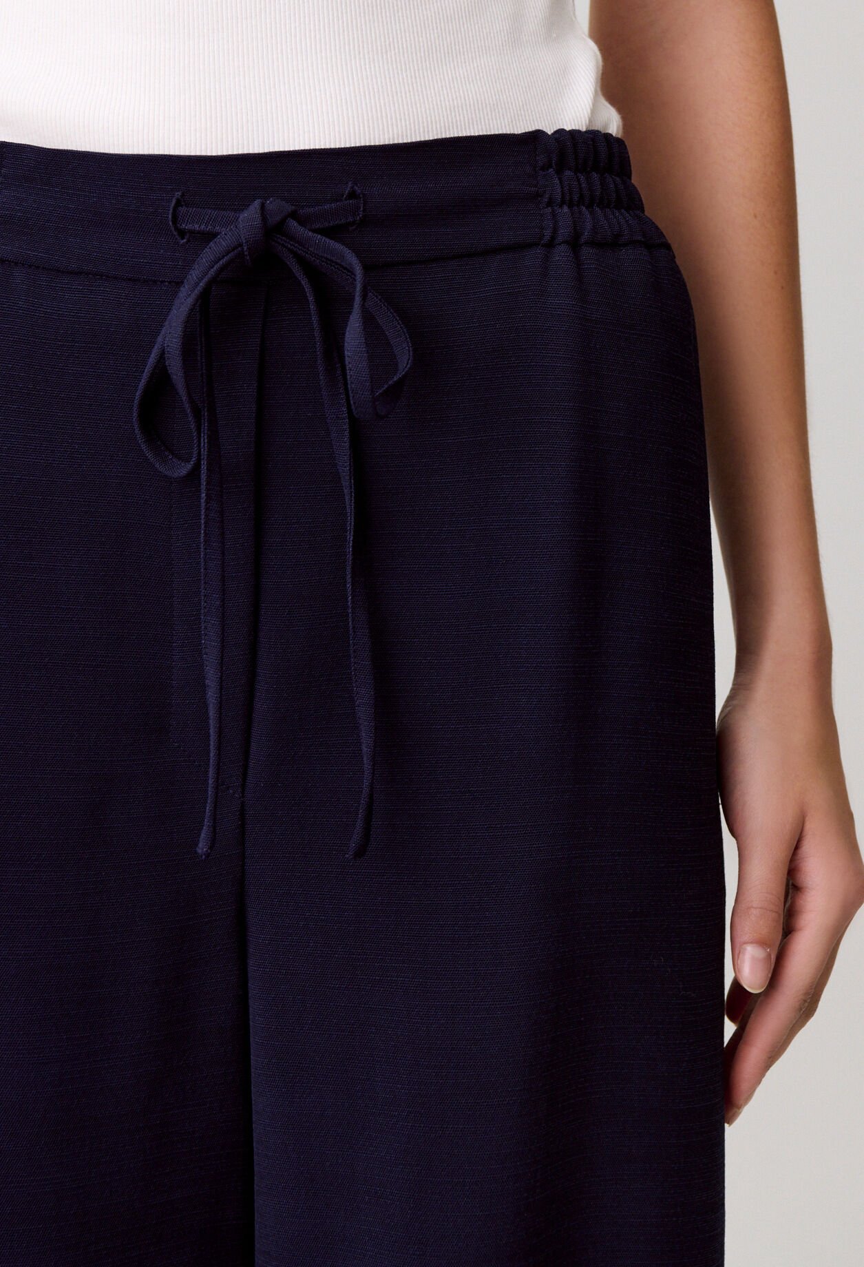 Pantalon large ficelle