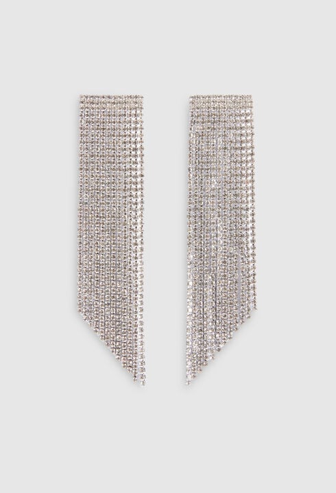 Boucles d'oreilles argent à strass