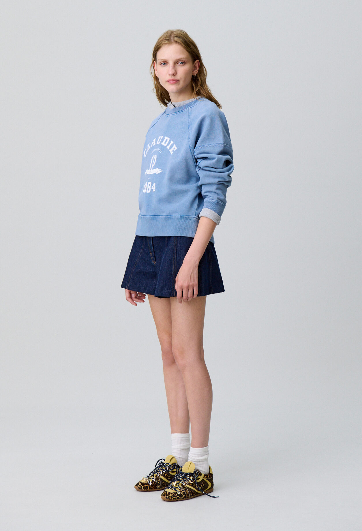 Sweatshirt coton délavé