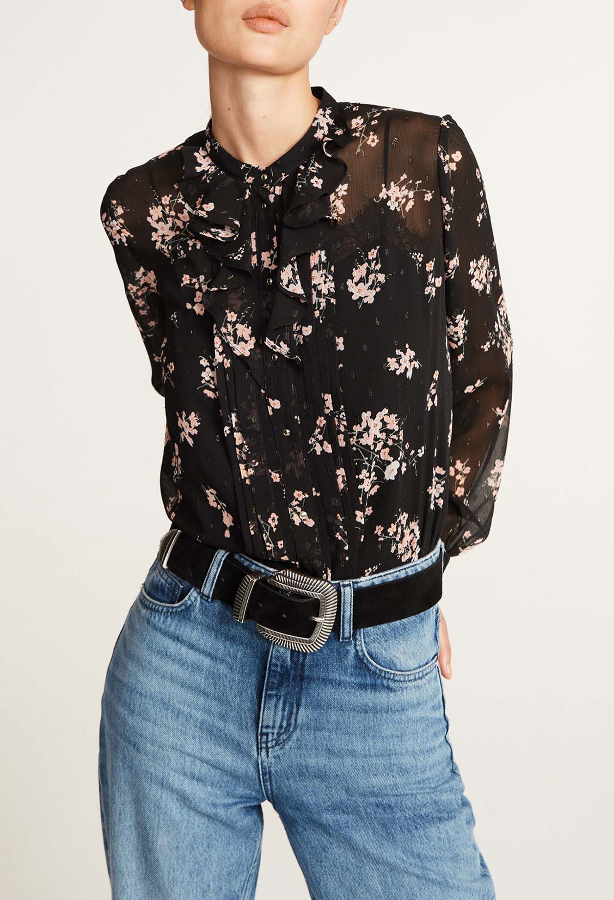 Chemise à fleurs