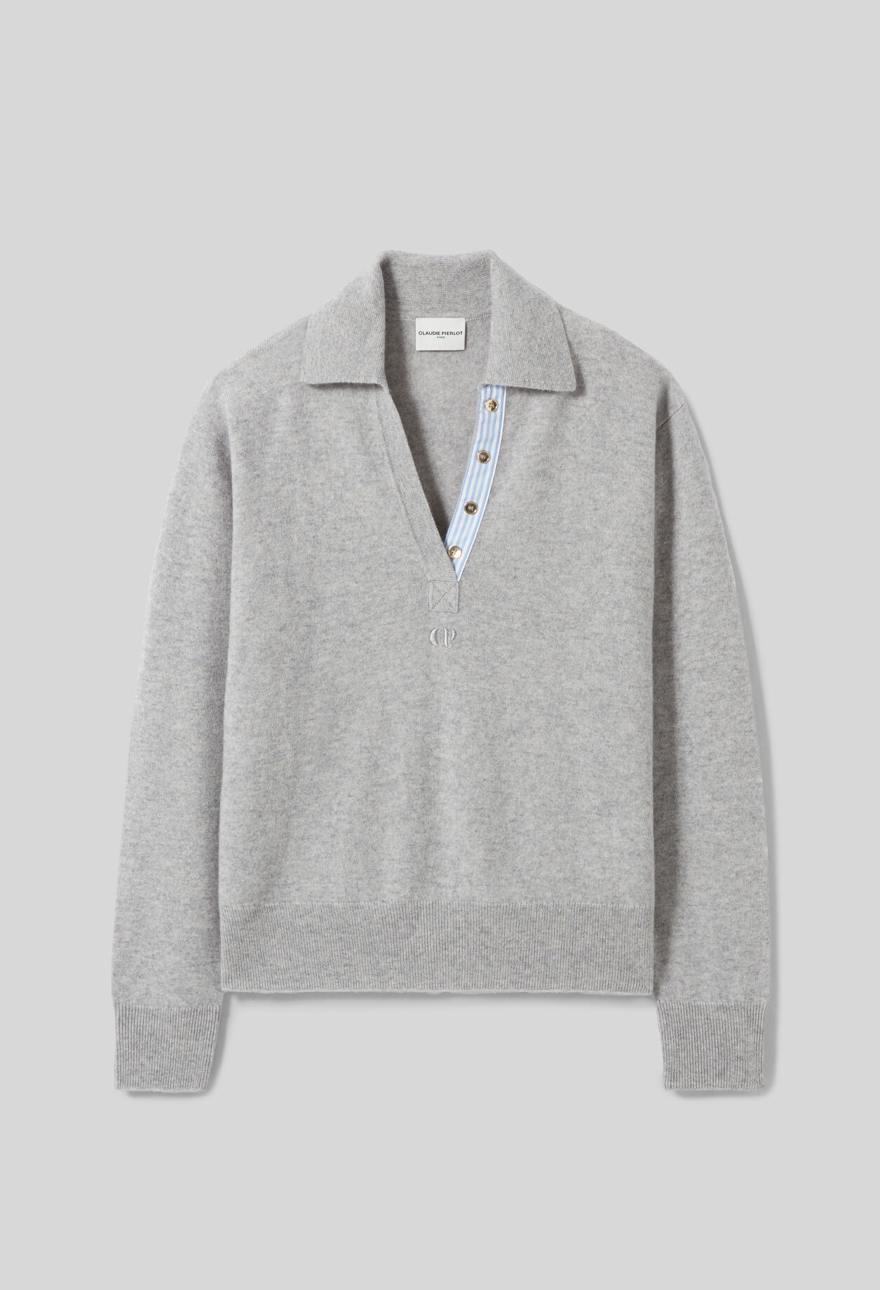 Pull polo laine