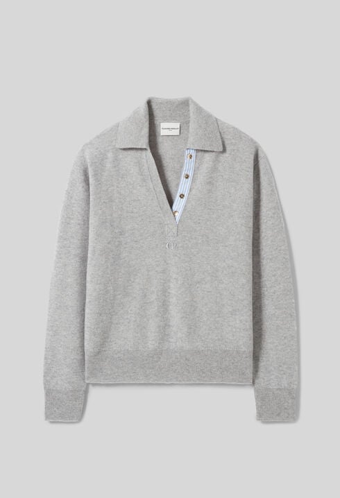 Pull polo laine