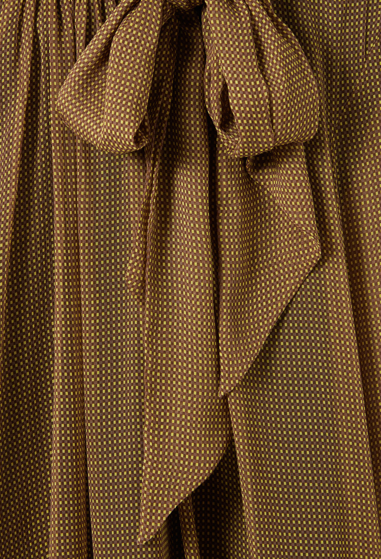 Blouse lavallière carreaux fluide