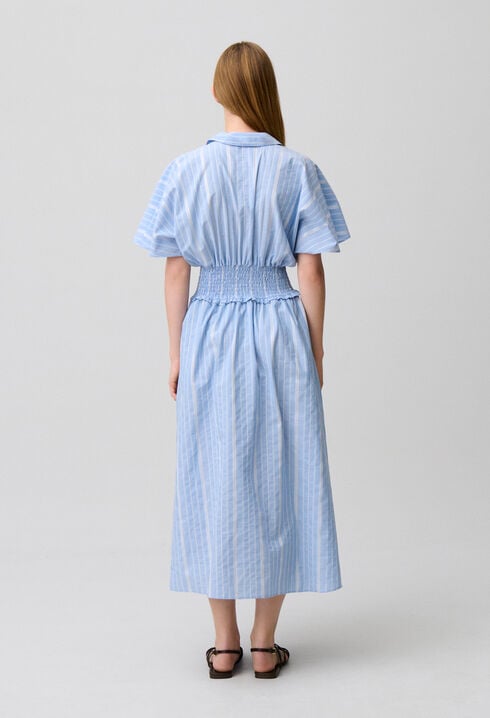 Robe ray&eacute;e cache-c&oelig;ur