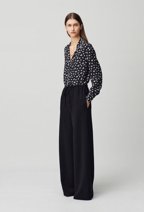 Pantalon fluide élastiqué