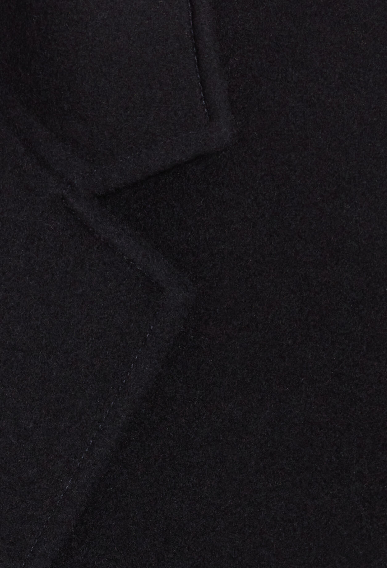 Manteau laine mi-long bleu marine