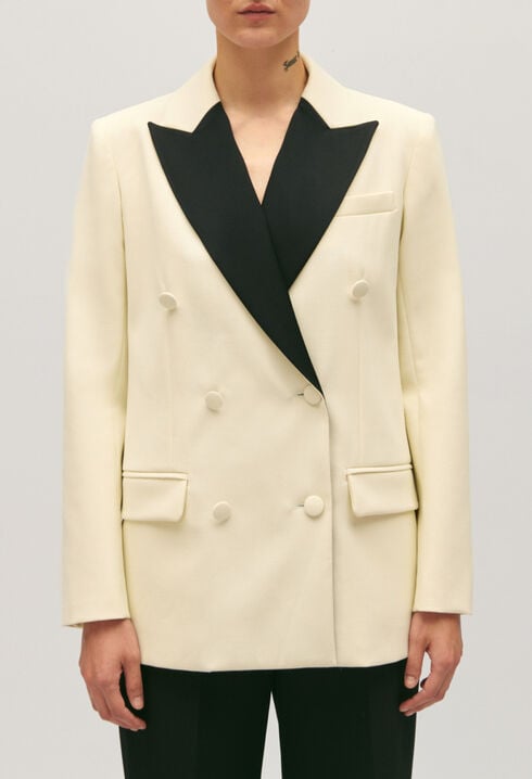 Veste costume bicolore